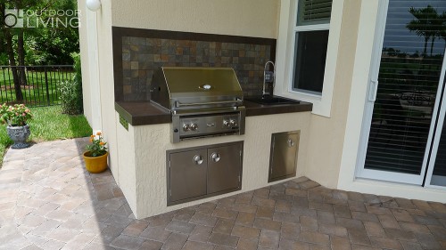 Beautiful countertop and BBQ grill