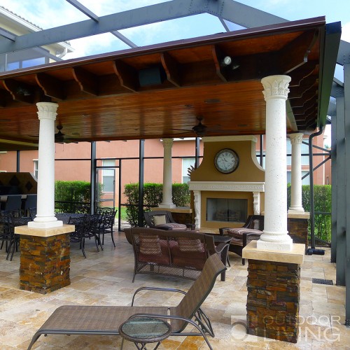 Beautiful patio extension pillar designs