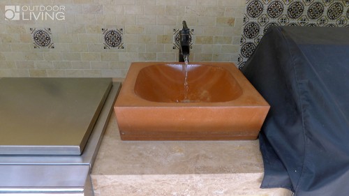 Beautiful brown sink